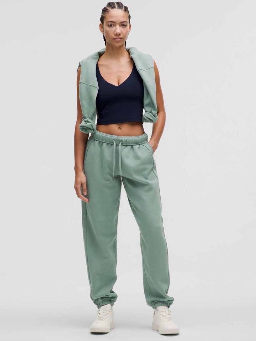 Lululemon Scuba Mid-Rise Oversized Jogger *Regular Crater Blue Women’s XXS NWOT - Picture 3 of 14